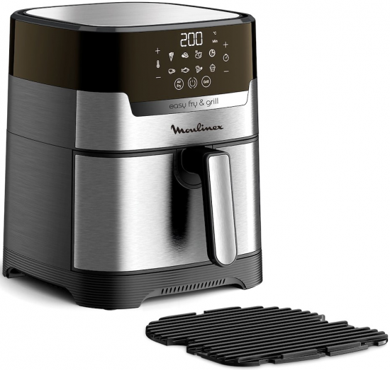 Freidora de aire Moulinex EZ505D, 4.2 litros, digital, inox